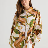 Cliffside Shirt – Autumn Jungle | Oversized Cotton Button-Up