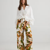 Fly Away Pant – Autumn Jungle | Wide-Leg Cotton Pants