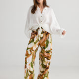 Fly Away Pant – Autumn Jungle | Wide-Leg Cotton Pants
