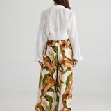 Fly Away Pant – Autumn Jungle | Wide-Leg Cotton Pants