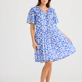 Soleil Dress Tile Print