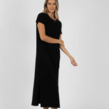 Basic Tee Dress |Black