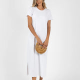 Basic Tee Dress | White