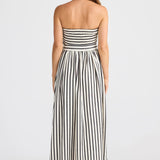 Avalon Dress | Black Stripe