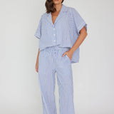 Alexandra Denis Pants - Blue Stripe
