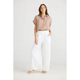 Positano Pant White Linen