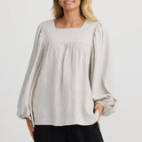 Arlo Top – Natural Linen