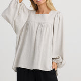 Arlo Top – Natural Linen
