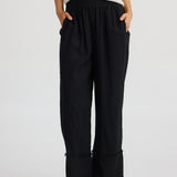 Sienna Pant – Black Linen