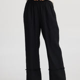 Sienna Pant – Black Linen