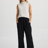 Sienna Pant – Black Linen