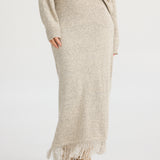 Seville Knit Skirt - Oatmeal