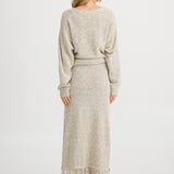 Seville Knit Skirt - Oatmeal