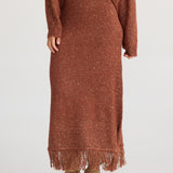 Seville Knit Skirt - Paprika