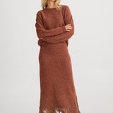 Seville Knit Skirt - Paprika