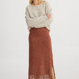 Seville Knit Skirt - Paprika