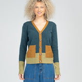 Poet Cardigan Steel Blue