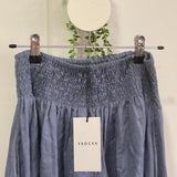 LULU skirt by FROCKK in Cornflower blue linen