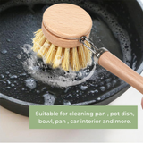 (Pre Order) Natural Fibre Dishwashing Brush with replaceable head