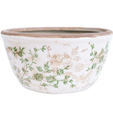 Evergreen Low Ceramic Planter