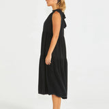 Seville Tiered Dress - Black