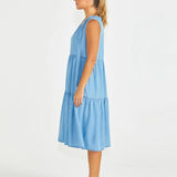 Seville Tiered Dress - Chambray