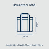 Medium Insulated Tote – Square Garden