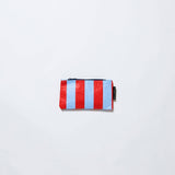 Red Blue Stripe Tiny Zip Pouch