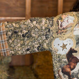 Born To Run Pixie Duster Crop Kimono w/ Wild Horse & Florals
