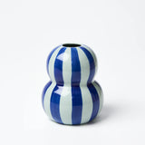 FONDA VASE TONAL BLUE STRIPE