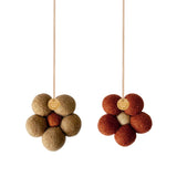 Felt Flowers _creamy caramel