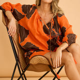 Seaside top - by HOLIDAY in Hibiscus breeze linen