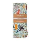 Linen Napkin 4pce Magpie Floral