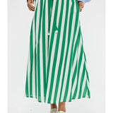 Mayfair Skirt - Green Stripe