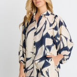 Nova Shirt - Navy Floral Print
