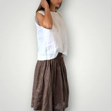 Lola skirt-by FROCKK in Soil linen