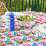 Pink Cockatoo Cotton Tablecloth Medium 140cm x 240cm