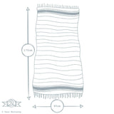 Turkish Beach Towel - Blue and White Stripe