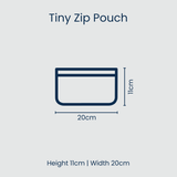 Red Blue Stripe Tiny Zip Pouch