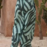 Paulie Beach Pant - Seaweed Print - SASS