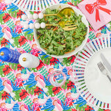 Pink Cockatoo Cotton Tablecloth Medium 140cm x 240cm