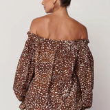 Agnus Top Deer Print