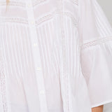 HARU SHIRT EMBROIDERED - WHITE