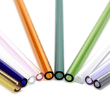 (Pre Order)Reusable Glass Drinking Straws – 8 Pack