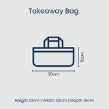 Takeaway Bag – Blue Palm