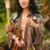 Secret Garden Pixie Duster Cropped Kimono w/ Swan