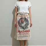 Flour Print 3/4 Cotton Skirt - MADAME PRINT (Pre Order)