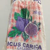 Flour Print 3/4 Cotton Skirt - FIGS PRINT (Pre Order)