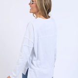 Jayne Throw On Top White