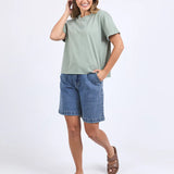 Huntleigh Oversized Tee Iceberg Green